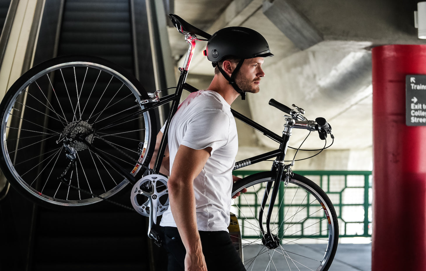 person wearing Chapter Thousand Helmet