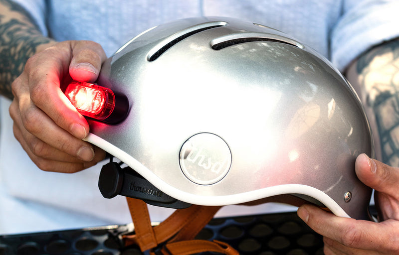 blinking motorcycle helmet Thousand- Magnetic Helmet Light